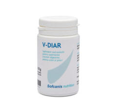  SOFCANIS SOFCANIS V-Diar, supliment sistem digestiv câini, capsule SOFCANIS V-Diar, XS-XL, supliment sistem digestiv câini și pisici, flacon, 30 capsule