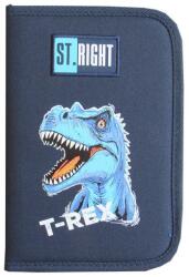 St. Majewski Penar neechipat 1 fermoar 2 extensii Majewski, Gama St. Right, Colectia Blue T-Rex 2025, PC-03, 21x14x3.5 cm (5903235683626) Penar