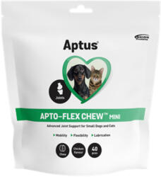 Aptus APTUS Apto-Flex Chew Mini, supliment sistem articular câini, comprimate masticabile APTUS Apto-Flex Chew Mini, XS-S, supliment sistem articular câini și pisici, cutie, 40 comprimate masticabile