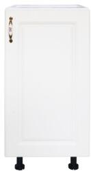 Spectral Mobila Corp inferior cu 1 usa Zebra, Alb/MDF Alb Lucios, fara blat, 40 x 82 x 50 cm