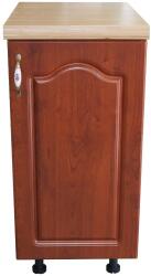 Spectral Mobila Corp inferior cu 1 Usa Dreapta Zebra, Wenge/MDF Cedru Mustata, blat Artar 40 x 85 x 60