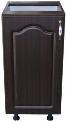 Spectral Mobila Corp inferior cu 1 usa stanga Zebra, Wenge/ MDF Wenge Mustata, fara blat, 40 x 82 x 50 cm