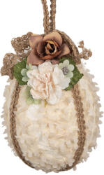 Clayre & Eef Ou decorativ Paste suspendabil, textil multicolor Ø 11x17 cm (65930)