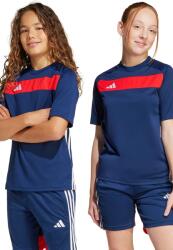 Adidas gyerek póló sötétkék, nyomott mintás, JD0586 - sötétkék 176