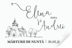 Personal Autocolant pentru mărturii - Sketch Selectați cantitatea: 41 buc și mai multe