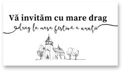 Personal Card invitație masa festivă - Sketch Selectați cantitatea: 61 buc și mai multe