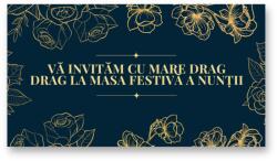 Personal Card invitație masa festivă - Orient Gold Selectați cantitatea: 11 buc - 30 buc
