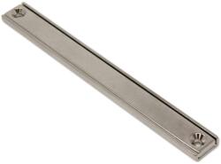 Magneo Smart Magnet neodim bloc 120 x 13, 5 x 5 mm, în carcasă, cu 2 găuri D 3, 3 și șanfren D 6, 5