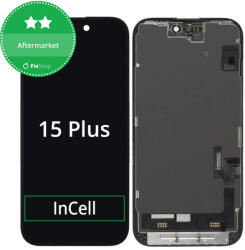 Apple Ecran In-Cell HD+ pentru iPhone 15 Plus, Sticlă tactilă cu ramă