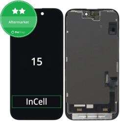 Apple Ecran In-Cell HD+ pentru iPhone 15, Sticlă tactilă cu ramă