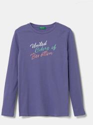 Benetton gyerek pamut hosszú ujjú felső lila, 3I9WC10MY - lila 168