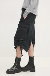Superdry szoknya sötétkék, midi, egyenes, W7210336A-AFB - sötétkék XS