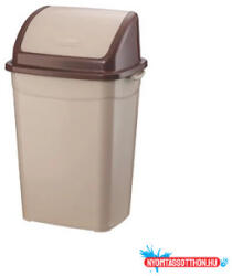  Szemetes kuka billenő fedéllel műanyag 4 literes barna UP114 (62181)
