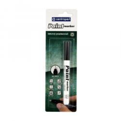 Centropen Lakkmarker 0, 7mm, vékony metál hegy 9211 fekete (A-592119912) (A-592119912) - aqua