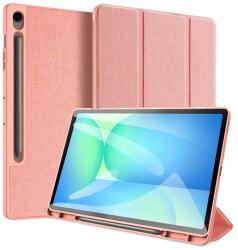 Dux Ducis Samsung Tab S10 Fe Plus Wifi Dux Ducis Domo Tok Álló, Bőr Hatású Aktív Flip, Ceruza Tartó, Rózsaszín