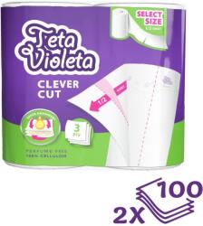 Violeta Piknik Clever Cut, 3 rétegű, 2 tekercs
