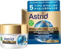 Astrid Hyaluronic Gold Feltöltő ránctalanító éjszakai krém arany proteinnel, 50 ml
