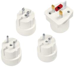 LogiLink Travel adapter, 4pcs Set, 2A/250V (PA0186) - pcland