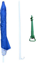  Strand napernyő állítható törhető UV összecsukható 150cm kék (KX3312)
