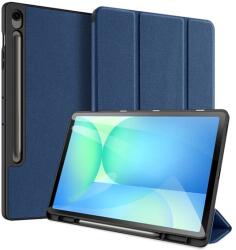 Dux Ducis Samsung Tab S10 Fe Plus Wifi Dux Ducis Domo Tok Álló, Bőr Hatású Aktív Flip, Ceruza Tartó, Sötétkék