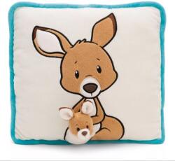 Nici NICI: Kenguru Kölykével Párna - 30 x 30 cm, Szögletes