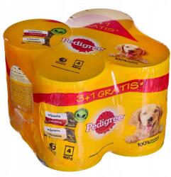 PEDIGREE Marha és csirke zselében nedves kutyaeledel 4x400 g
