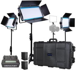 Dracast Kit Iluminare LED Dracast X Series Bi-Color Light Kit with Injection Molded Travel Case (2x DRX500BN, 1x DRX1000BN, 1x DRX240B)
