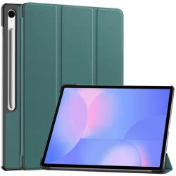 Gigapack Samsung Tab S10 Fe Plus Wifi Gigapack Tok Álló, Bőr Hatású Aktív Flip, Ceruza Tartó, Sötétzöld