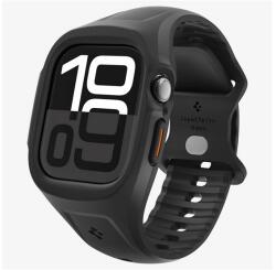 Spigen Apple Watch Series 10 46mm Spigen Liquid Air Pro Szilikon Óra Keret Szilikon Szíj, Ütésállóság, Fekete