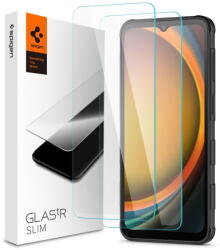 Spigen AGL09407 Samsung Galaxy Xcover 7 Spigen GlastR EZ Fit edzett üveg képernyővédő fólia, felhelyezést segítő kerettel, 2 db-os csomag, átlátszó (AGL09407)