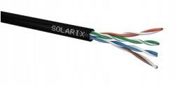 Solarix U/UTP CAT5e Installációs kábel 305m - Fekete (27655191) (27655191)