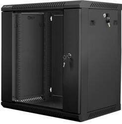 Lanberg 12U 19" fali rack szekrény 600x450mm fekete (WF01-6412-10B) (WF01-6412-10B) (WF01-6412-10B)