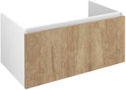 SAPHO Sapho, LOREA mosogató szekrény 90x44x51, 2 cm, 1x fiók, alabama tölgy/matt fehér, LE090-2231 (LE090-2231)