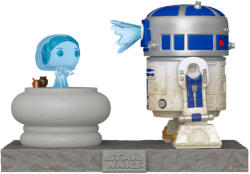 POP figura Deluxe Star Wars R2-D2 és Leia