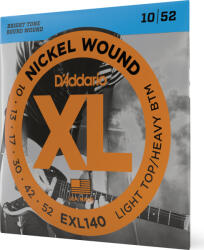  Daddario EXL140 Nickel Wound Electric Guitar Strings Light Top/Heavy Bottom 10-52