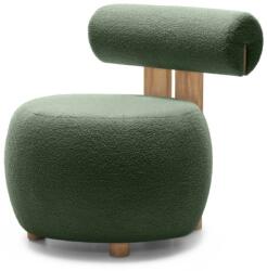  Fotoliu design verde inchis HANNA, stejar