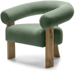  Fotoliu design verde inchis KOKEI, stejar