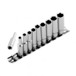 STELS 1/4 4-13mm hosszított 10részes professional dugókulcs fej készlet (13605)