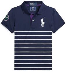 Ralph Lauren gyerek póló sötétkék, galléros, 313950162001 - sötétkék 136-142