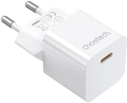 Choetech Hálózati Töltő 20W - USB-C - Fehér (PD5010-EU)