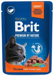 Brit premium Cat Pouches Salmon for Sterilized 24x100g