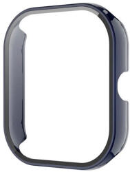 Xiaomi Redmi Watch 4, Műanyag védőkeret, kijelzővédő üveggel, közepesen ütésálló, szíj nélkül, sötétkék