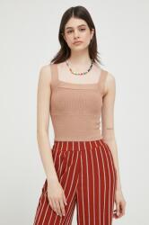 Abercrombie & Fitch top női, barna - barna XL