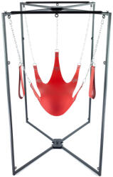 Mr Sling Pack Kit Sling Cuir - piros bőr felnőtt játékok 5 pontos szerkezetben - szexvital
