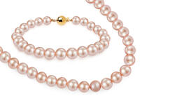 Heratis Forever Igazgyöngy szett rózsaszín gyöngyökből Zoya PE142YS