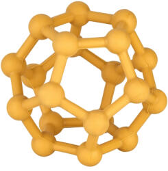 Baby-Nova szilikon rágóka labda 3hó+ (narancssárga)