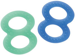 Baby-Nova 8-as rágóka 2 db-os - kék/zöld