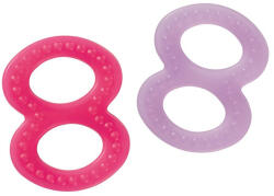 Baby-Nova 8-as rágóka 2 db-os - pink/lila