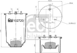 Febi Bilstein rugótömb, légrugózás FEBI BILSTEIN 102720 (102720)