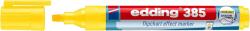 edding Marker flipchart edding Ecoline 385, corp din plastic reciclat, varf pensula flexibil, 1-5 mm, galben (ED385006)